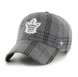 '47 NHL Toronto Maple Leafs Windowpane Plaid Clean Up Adjustable - Grey