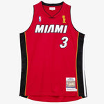 Mitchell & Ness Men's NBA Dwyane Wade Miami Heat 2006 FINALS AUTHENTIC Jersey - Red