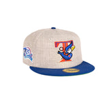 New Era Toronto Blue Jays 25th Season Cooperstown 59Fifty Fitted Cap Blue Brim Sidepatch