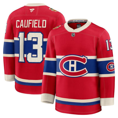 Fanatics Men's NHL Cole Caufield Montreal Canadiens 2026 Heritage Classic Premium Player Jersey - Red