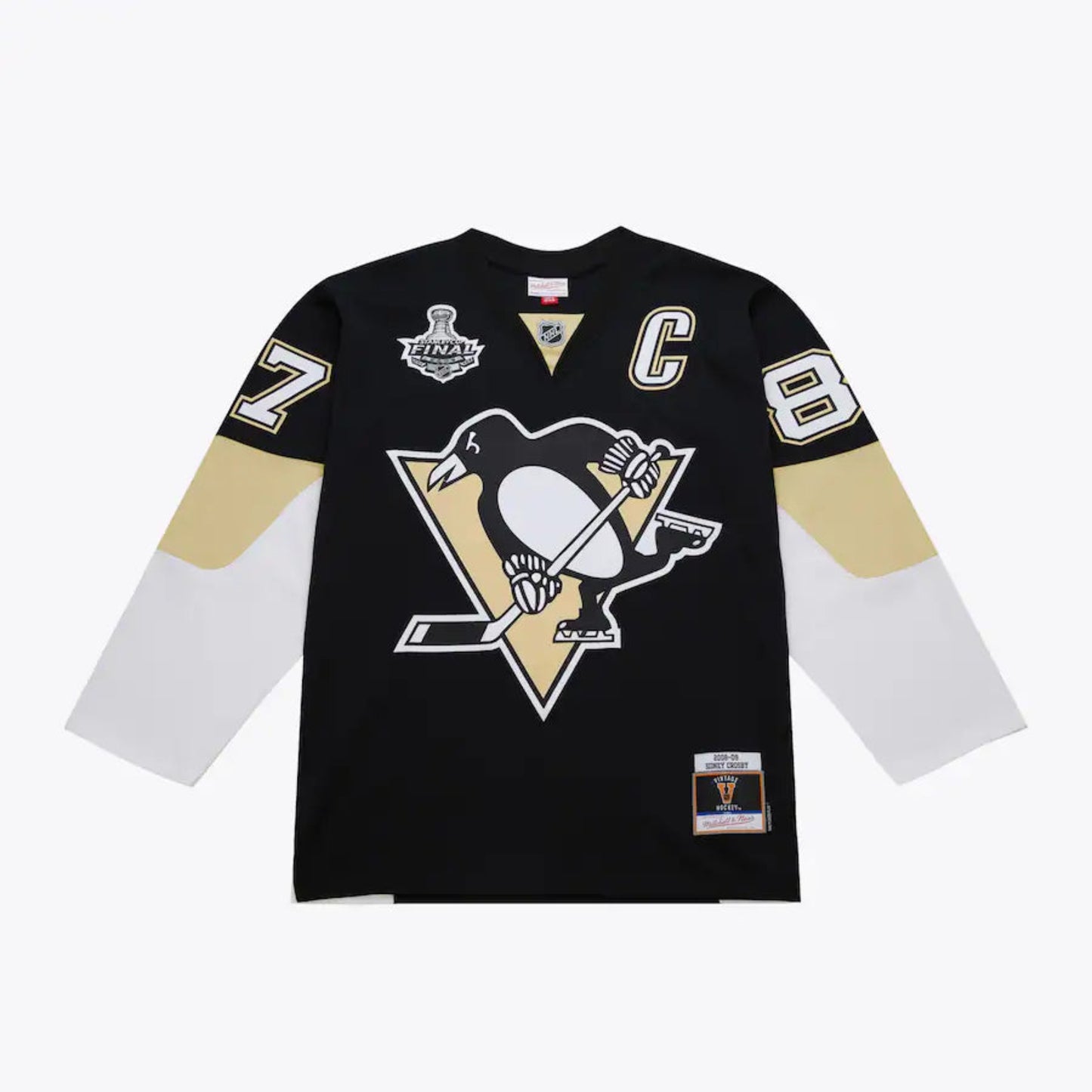Mitchell & Ness NHL Sidney Crosby Pittsburgh Penguins 2008 Stanley Cup Finals Jersey - Black