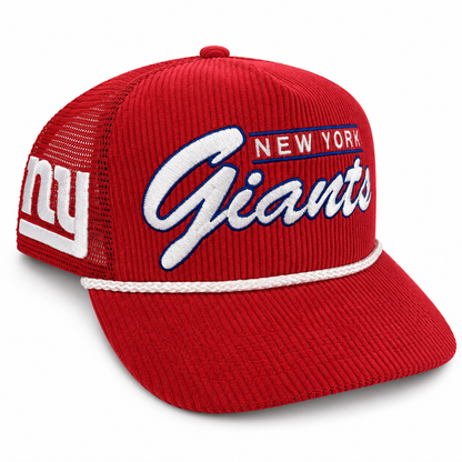 ‘47 Brand New York Giants Red Corduroy Hitch Mesh SnapBack Adjustable Hat