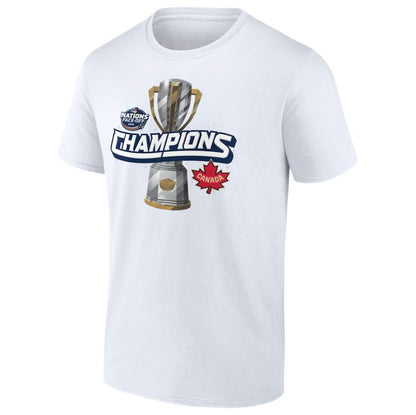 Fanatics Men's 2025 Canada 4 Nations Face-Off Champions T-Shirt -White