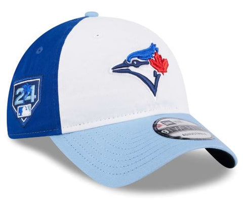Men's New Era MLB Toronto Blue Jays White/Powder Blue 2024 Spring Training 9TWENTY Adjustable Hat
