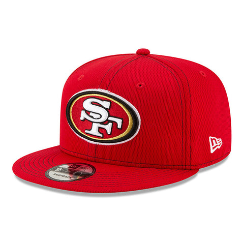 New Era NFL San Francisco 49ers 9FIFTY Sideline Road Red Adjustable Snapback