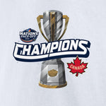 Fanatics Men's 2025 Canada 4 Nations Face-Off Champions T-Shirt -White