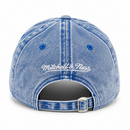 Mitchell & Ness MLB Toronto Blue Jays Denim Wash 1904 Unstructured Adjustable Hat - Blue
