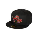 New Era NBA Toronto Raptors 1X Champs Side Patch 59FIFTY Fitted Hat - Black