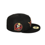 New Era NBA Toronto Raptors 1X Champs Side Patch 59FIFTY Fitted Hat - Black