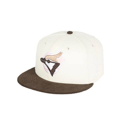 New Era 59FIFTY MLB Toronto Blue Jays 1993 World Series Fitted Hat - Chrome Walnut/Pink