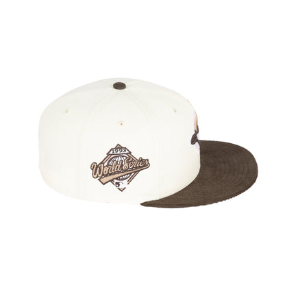 New Era 59FIFTY MLB Toronto Blue Jays 1993 World Series Fitted Hat - Chrome Walnut/Pink