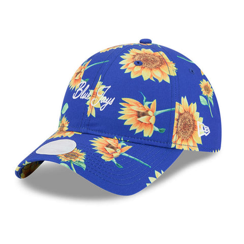 New Era Women's MLB Toronto Blue Jays Sunflower 9TWENTY Adjustable Hat - Blue