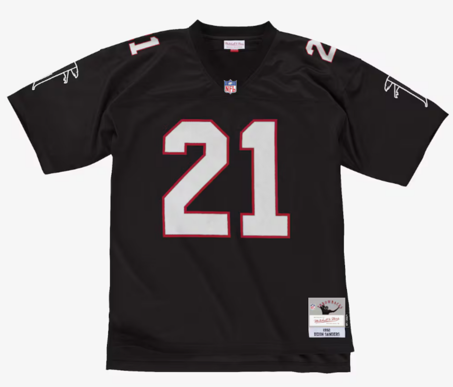 Mitchell & Ness Deion Sanders Atlanta Falcons 1992 Legacy Player Jersey - Black