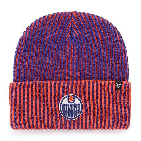 '47 NHL Edmonton Oilers Cold Snap Cuff Knit - Orange/Blue