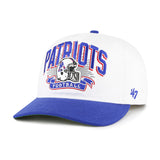 '47 NFL New England Patriots Prime Play Hitch RF Adjustable Snapback Hat - White