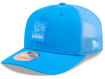 New Era NFL Detroit Lions 2025 Sideline 9SEVENTY Trucker Adjustable Hat - Light Blue