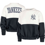'47 Women's MLB New York Yankees Take Two Bonita Crew - Ivory/Navy