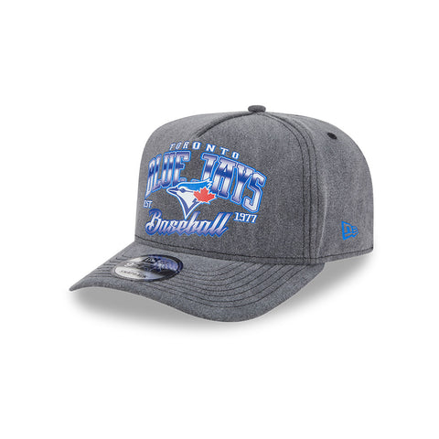 New Era MLB Toronto Blue Jays Washed 9FIFTY A-Frame Adjustable Snapback Hat - Black
