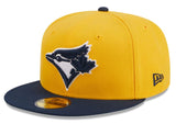 New Era MLB Toronto Blue Jays Two-Tone Color Pack 59FIFTY Fitted Hat - Yellow/Navy
