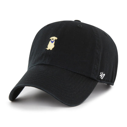 '47 Yellow Lab Base Runner Icon Adjustable Clean Up Hat - Black