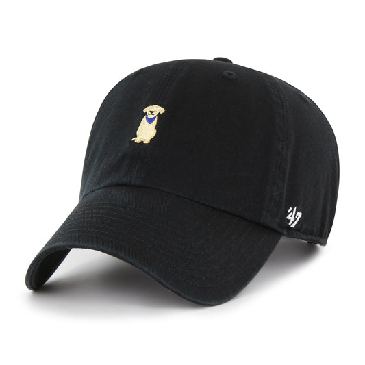 '47 Yellow Lab Base Runner Icon Adjustable Clean Up Hat - Black
