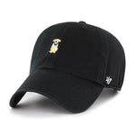 '47 Yellow Lab Base Runner Icon Adjustable Clean Up Hat - Black