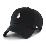 '47 Yellow Lab Base Runner Icon Adjustable Clean Up Hat - Black
