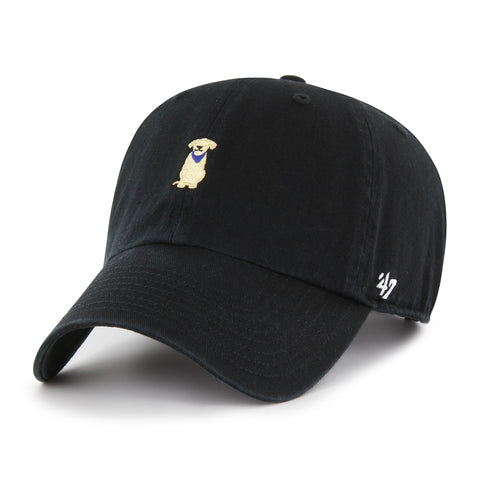 '47 Yellow Lab Base Runner Icon Adjustable Clean Up Hat - Black
