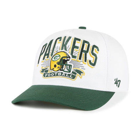'47 NFL Green Bay Packers Prime Play Hitch RF Adjustable Snapback Hat - White