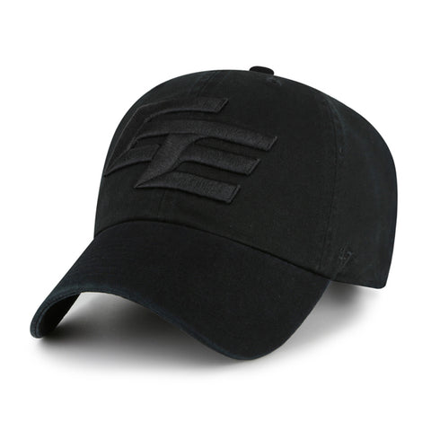 '47 CFL Edmonton Elk New Logo Clean Up Adjustable Hat - Black/Black