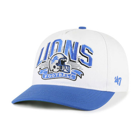 '47 NFL Detroit Lions Prime Play Hitch RF Adjustable Snapback Hat - White