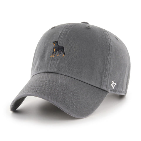 '47 Rottweiler Base Runner Icon Adjustable Clean Up Hat - Charcoal