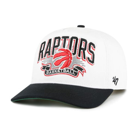 '47 NBA Toronto Raptors Prime Play Hitch RF Adjustable Snapback Hat - White