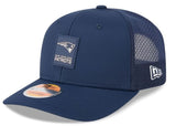 New Era NFL New England Patriots 2025 Sideline 9SEVENTY Trucker Adjustable Hat - Navy