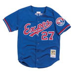 Mitchell & Ness Men's MLB Montreal Expos Vladimir Guerrero #27 Authentic 2002 Cooperstown Batting Practice Button-Up Jersey