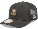 New Era NFL Pittsburgh Steelers 2025 Sideline 9SEVENTY Trucker Adjustable Hat - Black