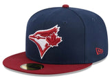 Toronto Blue Jays New Era Two-Tone Color Pack 59FIFTY Fitted Hat - Navy