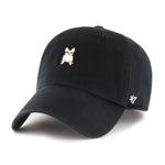 '47 French Bulldog Base Runner Icon Adjustable Clean Up Hat - Black