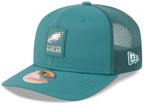 New Era NFL Philadelphia Eagles 2025 Sideline 9SEVENTY Trucker Adjustable Hat - Green