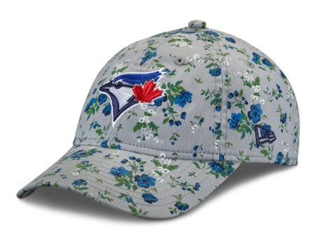 New Era Toddler MLB Toronto Blue Jays Bouquet Junior 9TWENTY Adjustable Hat - Grey