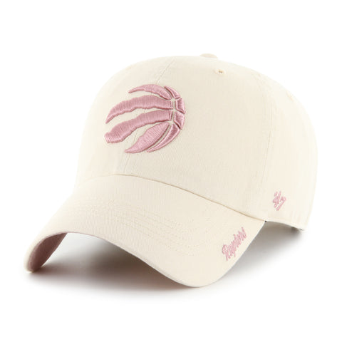 '47 Women's NBA Toronto Raptors Ballpark Cheer Clean Up Adjustable Hat - Natural