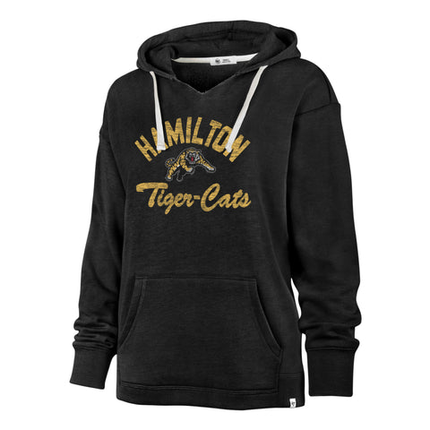'47 CFL Women's Hamilton Tigercats Wrapped Up Kennedy Hoodie - Black
