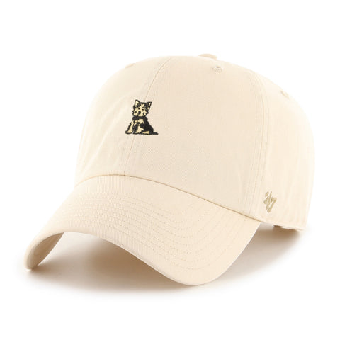 '47 Yorkshire Terrier Base Runner Icon Adjustable Clean Up Hat - Beige