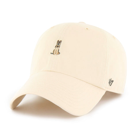 '47 German Shepard Base Runner Icon Adjustable Clean Up Hat - Beige