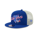 New Era MLB Toronto Blue Jays Glow-in-The-Dark Neon 9FIFTY Trucker Adjustable Snapback Hat - Blue