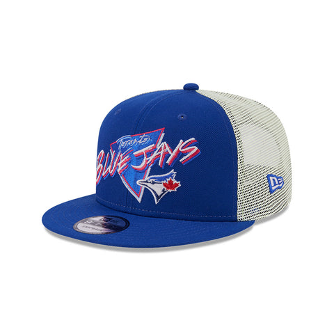 New Era MLB Toronto Blue Jays Glow-in-The-Dark Neon 9FIFTY Trucker Adjustable Snapback Hat - Blue