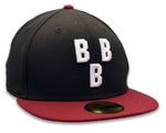 New Era Negro League Birmingham Black Barons 59FIFTY Fitted Hat - Black/Red