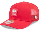 New Era NFL Kansas City Chiefs 2025 Sideline 9SEVENTY Trucker Adjustable Hat - Red