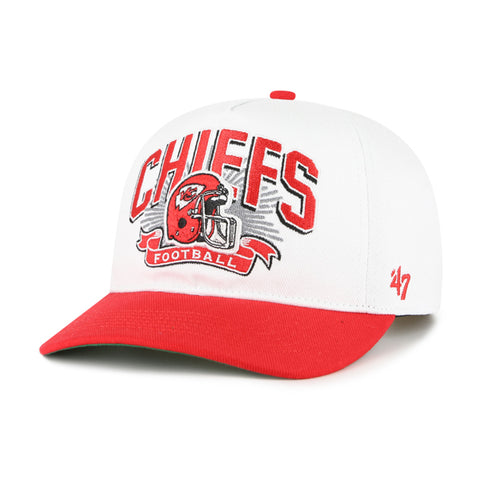 '47 NFL Kansas City Chiefs Prime Play Hitch RF Adjustable Snapback Hat - White