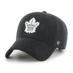 ’47 NHL Toronto Maple Leafs Thick Cord Clean Up Adjustable Hat - Black